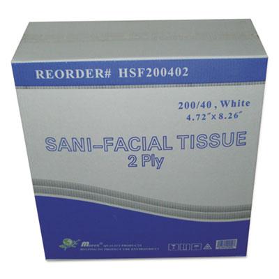 View larger image of Sani Facial Tissue, 2-Ply, White, 40 Sheets/Box