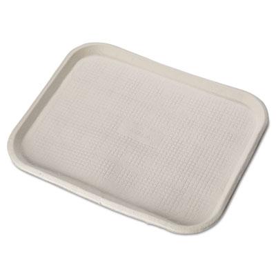 View larger image of Savaday Molded Fiber Food Trays, 1-Compartment, 14 x 18, White, Paper, 100/Carton