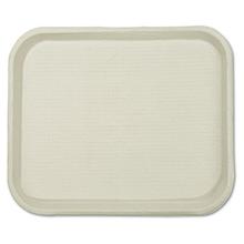 Savaday Molded Fiber Food Trays, 1-Compartment, 9 x 12 x 1, White, Paper, 250/Carton