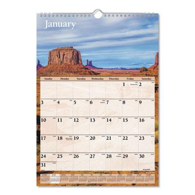 View larger image of Scenic Monthly Wall Calendar, Scenic Landscape Photography, 12 x 17, White/Multicolor Sheets, 12-Month (Jan to Dec): 2024