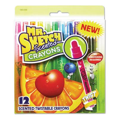 View larger image of Scented Crayons, Assorted, 12/Pack