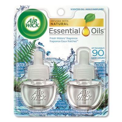 View larger image of Scented Oil Refill, Fresh Waters, 0.67 oz, 2/Pack, 6 Pack/Carton