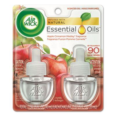 View larger image of Scented Oil Refill, Warming - Apple Cinnamon Medley, 0.67 oz, Orange, 2/Pack