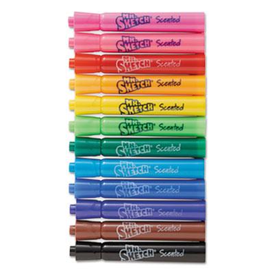 View larger image of Scented Watercolor Marker Classroom Set, Broad Chisel Tip, Assorted Colors, 192/Set