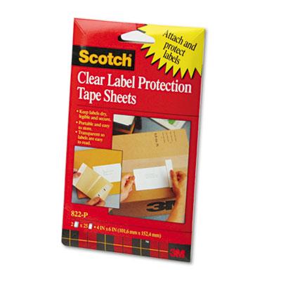 View larger image of ScotchPad Label Protection Tape Sheets, 4" x 6", Clear, 25/Pad, 2 Pads/Pack