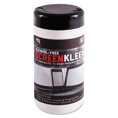 View larger image of ScreenKleen Monitor Screen Wet Wipes, Cloth, 5 1/4 x 5 3/4, 50/Tub
