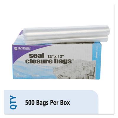 View larger image of Seal Closure Bags, 2 mil, 12" x 12", Clear, 500/Carton