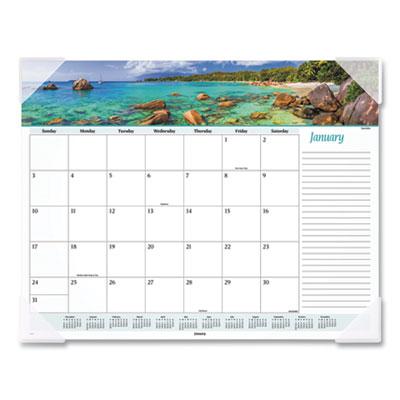 View larger image of Seascape Panoramic Desk Pad, Seascape Panoramic Photography, 22 x 17, White Sheets, Clear Corners, 12-Month (Jan-Dec): 2024