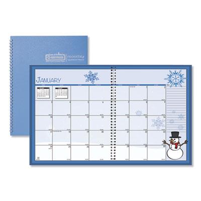 View larger image of Seasonal Monthly Planner, Illustrated Seasons Artwork, 10 x 7, Light Blue Cover, 12-Month (Jan to Dec): 2024