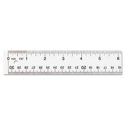 View larger image of See Through Acrylic Ruler, 12", Clear