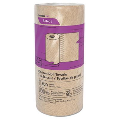 View larger image of Select Kitchen Roll Towels, 2-Ply, 11" x 166.6 ft, Natural, 250/Roll, 12/Carton
