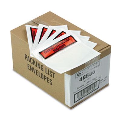 View larger image of Self-Adhesive Packing List Envelope, Top-Print Front: Packing List/Invoice Enclosed, 4.5 x 5.5, Clear/Orange, 1,000/Carton