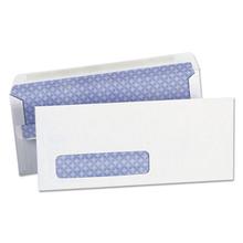 Self-Seal Security Tint Business Envelope, Address Window, #10, Square Flap, Self-Adhesive Closure, 4.13 x 9.5, White, 500/BX