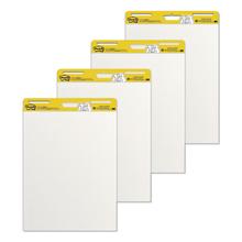 Vertical-Orientation Self-Stick Easel Pad Value Pack, Unruled, 25 x 30, White, 30 Sheets, 4/Carton