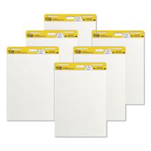 Vertical-Orientation Self-Stick Easel Pad Value Pack, Unruled, 25 x 30, White, 30 Sheets, 6/Carton