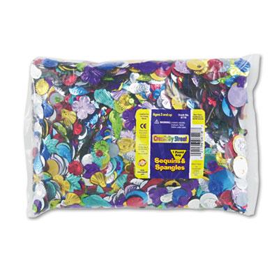 View larger image of Sequins and Spangles Classroom Pack, Assorted Metallic Colors, 1 lb/Pack