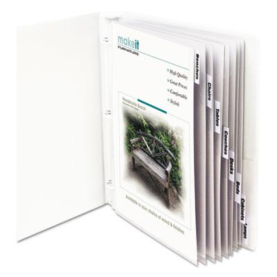 View larger image of Sheet Protectors with Index Tabs, Clear Tabs, 2", 11 x 8 1/2, 8/ST