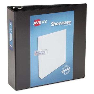 View larger image of Showcase Economy View Binder with Round Rings, 3 Rings, 3" Capacity, 11 x 8.5, Black