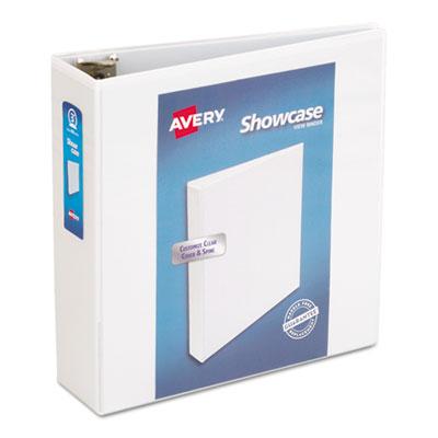 View larger image of Showcase Economy View Binder with Round Rings, 3 Rings, 3" Capacity, 11 x 8.5, White