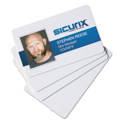 View larger image of SICURIX Blank ID Card, 2 1/8 x 3 3/8, White, 100/Pack