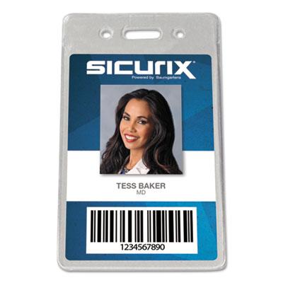 View larger image of Sicurix Proximity Badge Holder, Vertical, 2 1/2w x 4 1/2h, Clear, 50/Pack