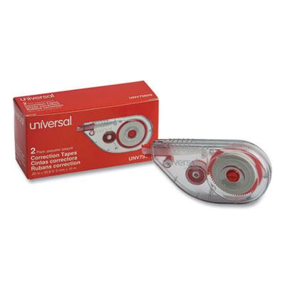 View larger image of Side-Application Correction Tape, Transparent Gray/Red Applicator, 0.2" x 393", 2/Pack
