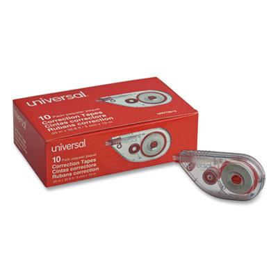 View larger image of Side-Application Correction Tape, Non-Refillable, Transparent Gray/Red Applicator,  0.2" x 393", 10/Pack