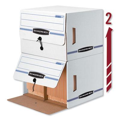 View larger image of SIDE-TAB Storage Boxes, Letter Files, White/Blue, 12/Carton