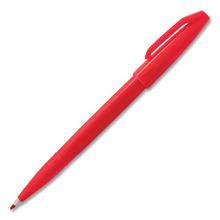Sign Pen Color Marker, Extra-Fine Bullet Tip, Red, Dozen