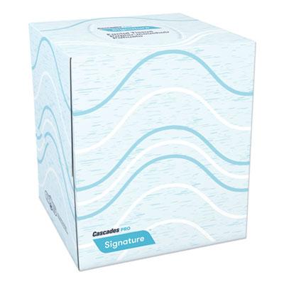 View larger image of Signature Facial Tissue, 2-Ply, White, Cube, 90 Sheets/Box, 36 Boxes/Carton