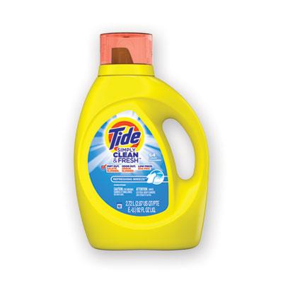 View larger image of Simply Clean And Fresh Laundry Detergent, Refreshing Breeze, 64 Loads, 92 Oz Bottle, 4/carton