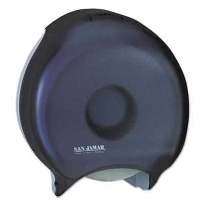 View larger image of Single 12" JBT Bath Tissue Dispenser, Classic, 1 Roll, 12.9 x 5.63 x 14.88, Transparent Black Pearl