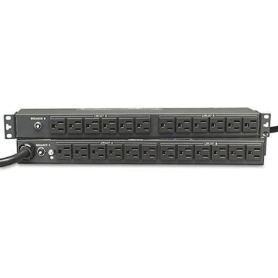 View larger image of Single-Phase Basic PDU, 24 Outlets, 15 ft Cord, 1U Rack-Mount