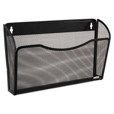 View larger image of Single Pocket Wire Mesh Wall File, Letter, Black