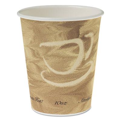 View larger image of Single Sided Poly Paper Hot Cups, 10 Oz, Mistique Design, 50/bag, 20 Bags/carton