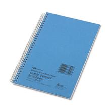 Single-Subject Wirebound Notebooks, Medium/College Rule, Blue Kolor Kraft Front Cover, (80) 7.75 x 5 Sheets