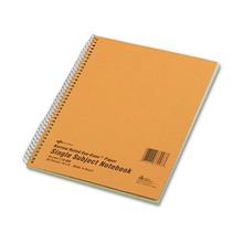 Single-Subject Wirebound Notebooks, Narrow Rule, Brown Paperboard Cover, (80) 10 x 8 Sheets
