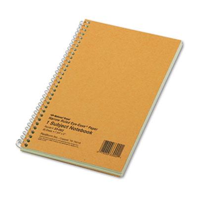 View larger image of Single-Subject Wirebound Notebooks, Narrow Rule, Brown Paperboard Cover, (80) 7.75 x 5 Sheets