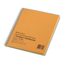 Single-Subject Wirebound Notebooks, Narrow Rule, Brown Paperboard Cover, (80) 8.25 x 6.88 Sheets