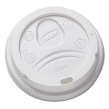 Sip-Through Dome Hot Drink Lids for 10 oz Cups, White, 100/Pack, 1000/Carton
