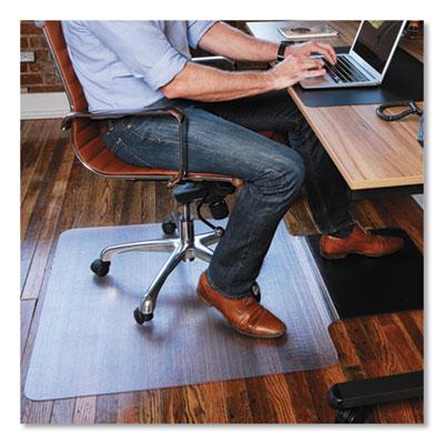 View larger image of Sit or Stand Mat for Carpet or Hard Floors, 36 x 53 with Lip, Clear/Black