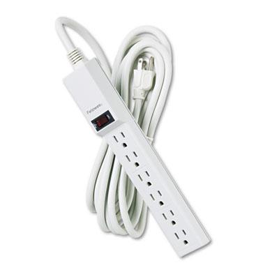 View larger image of Six-Outlet Power Strip, 120V, 15 ft Cord, 1.88 x 10.88 x 1.63, Platinum