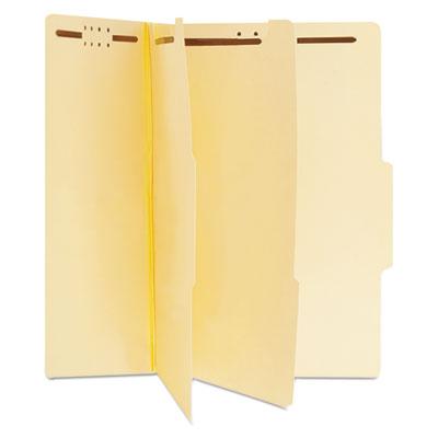 View larger image of Six-Section Classification Folders, 2" Expansion, 2 Dividers, 6 Fasteners, Letter Size, Manila Exterior, 15/Box