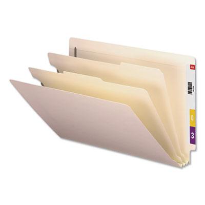View larger image of Six-Section Manila End Tab Classification Folders, 2" Expansion, 2 Dividers, 6 Fasteners, Legal Size, Manila Exterior, 10/Box