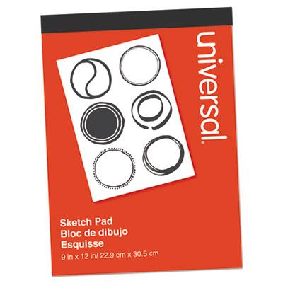 View larger image of Sketch Pad, Unruled, Red Cover, 70 White 9 X 12 Sheets
