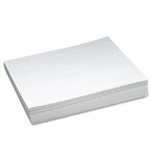 Skip-A-Line Ruled Newsprint Paper, 3/4" Two-Sided Long Rule, 8.5 x 11, 500/Ream