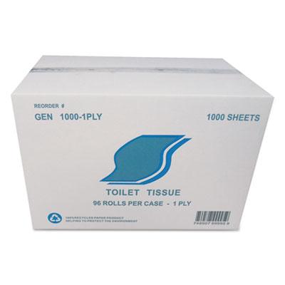 View larger image of Small Roll Bath Tissue, Septic Safe, 1-Ply, White, 1000 Sheets/Roll, 96 Rolls/Carton