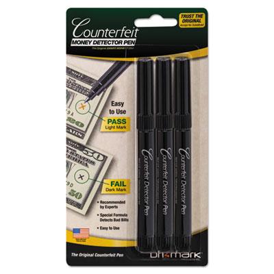 View larger image of Smart Money Counterfeit Bill Detector Pen for Use w/U.S. Currency, 3/Pack