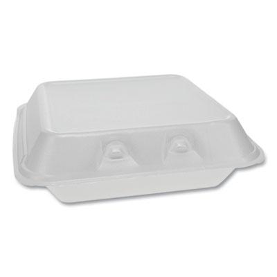 View larger image of SmartLock Foam Hinged Lid Container, Small, 7.5 x 8 x 2.63, White, 150/Carton