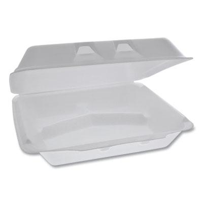 View larger image of SmartLock Foam Hinged Lid Container, X-Large, 3-Compartment, 9.5 x 10.5 x 3.25, White, 250/Carton